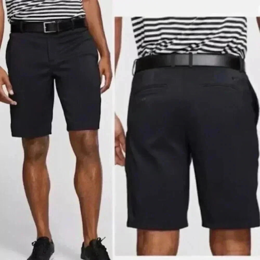 NWT! Nike Men's Dri-FIT Flex Shorts AJ5493 BLACK‎ Golf Activewear Flexible